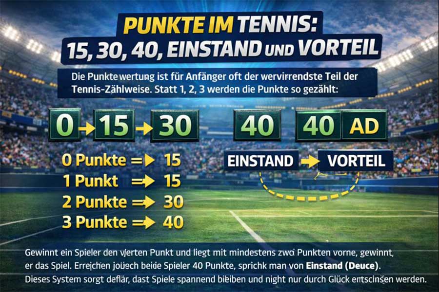 Tennis Zählweise
